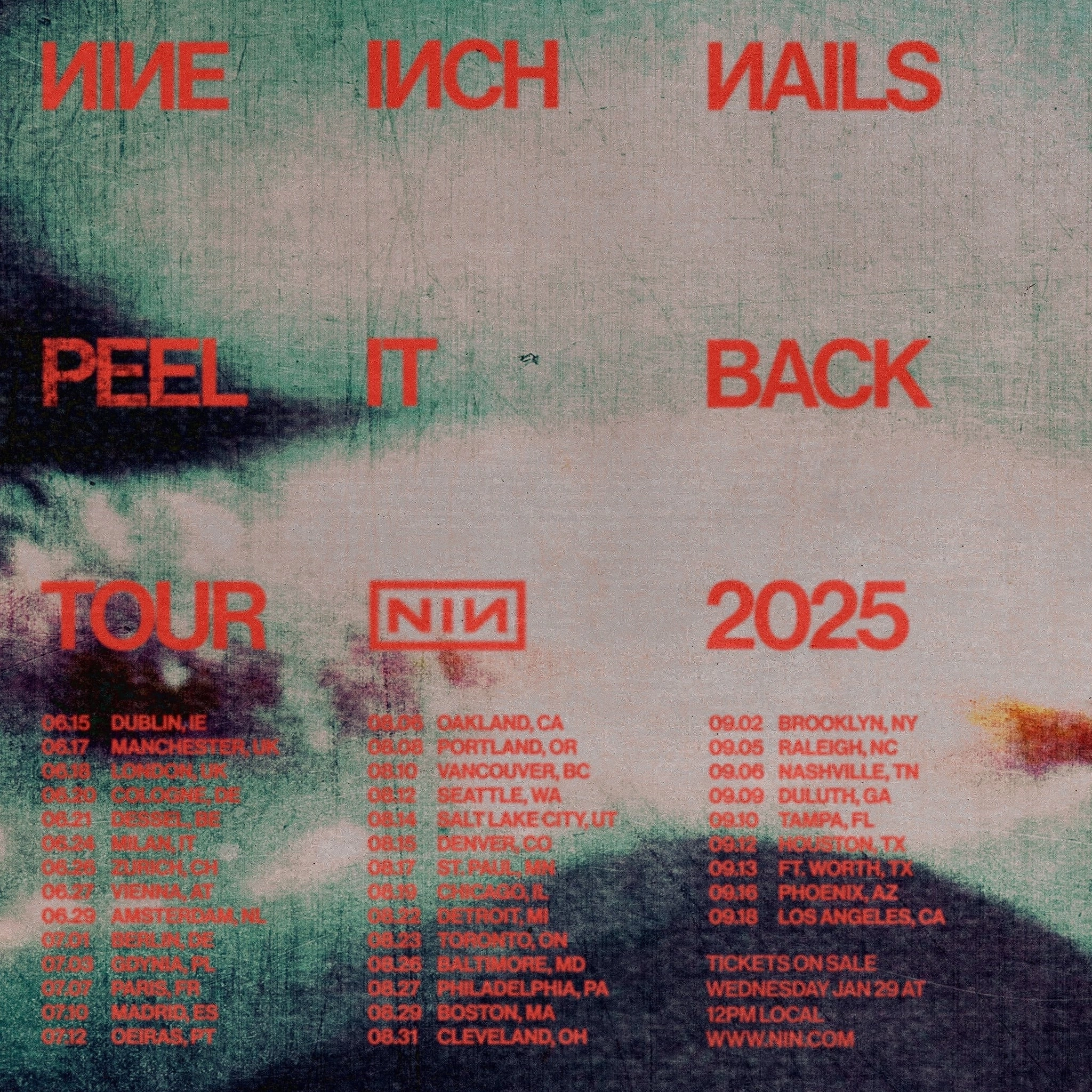 Billets Nine Inch Nails (Hallenstadion - Zurich)