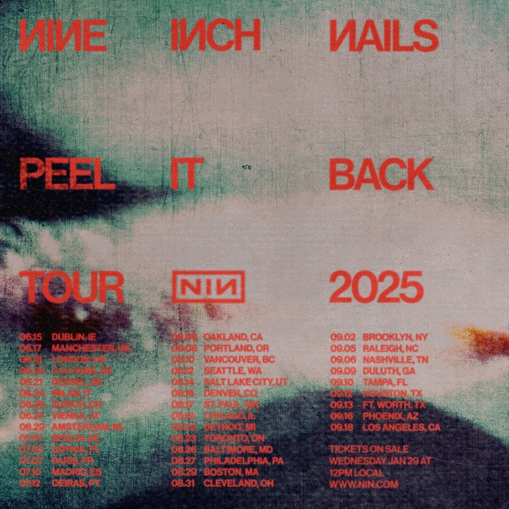 Billets Nine Inch Nails (Lanxess Arena - Cologne)