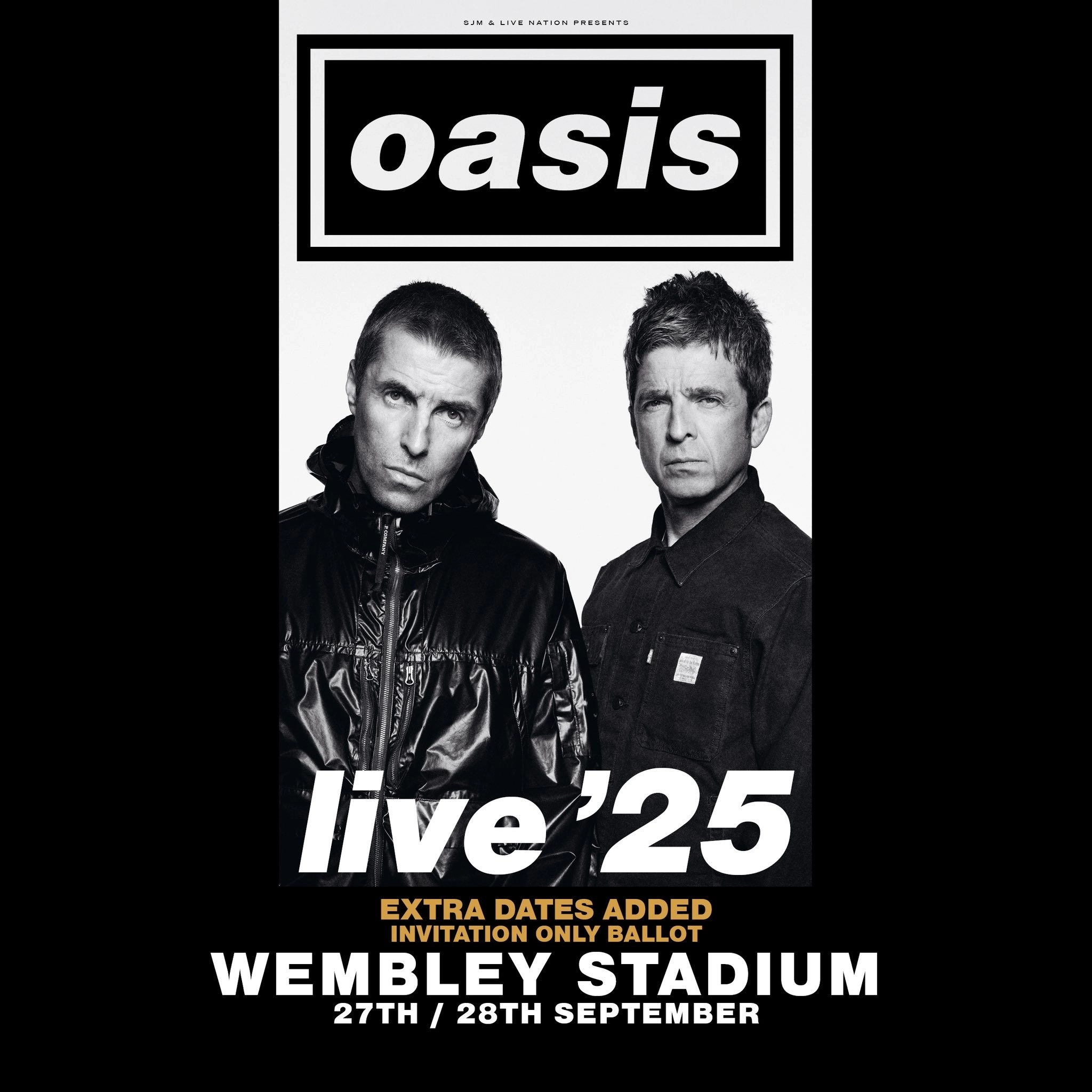 Oasis en Wembley Stadium Tickets