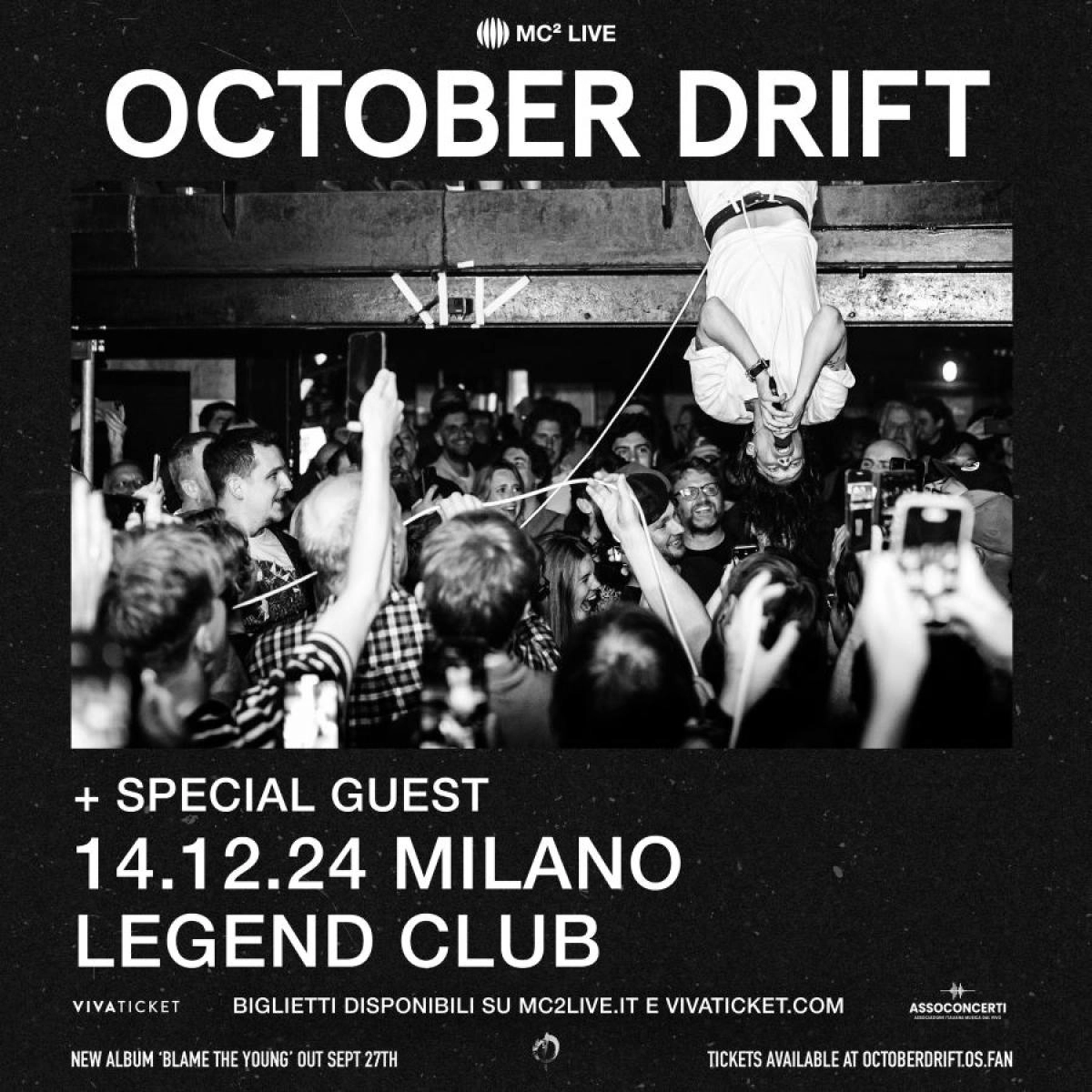 Concerto October Drift a Milan (Legend Club Milano) il 14 dicembre 2024