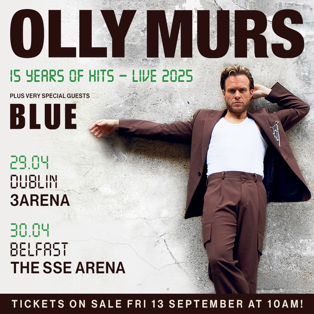 Olly Murs - 15 Years Of Hits - Live 2025 al 3Arena Dublin Tickets