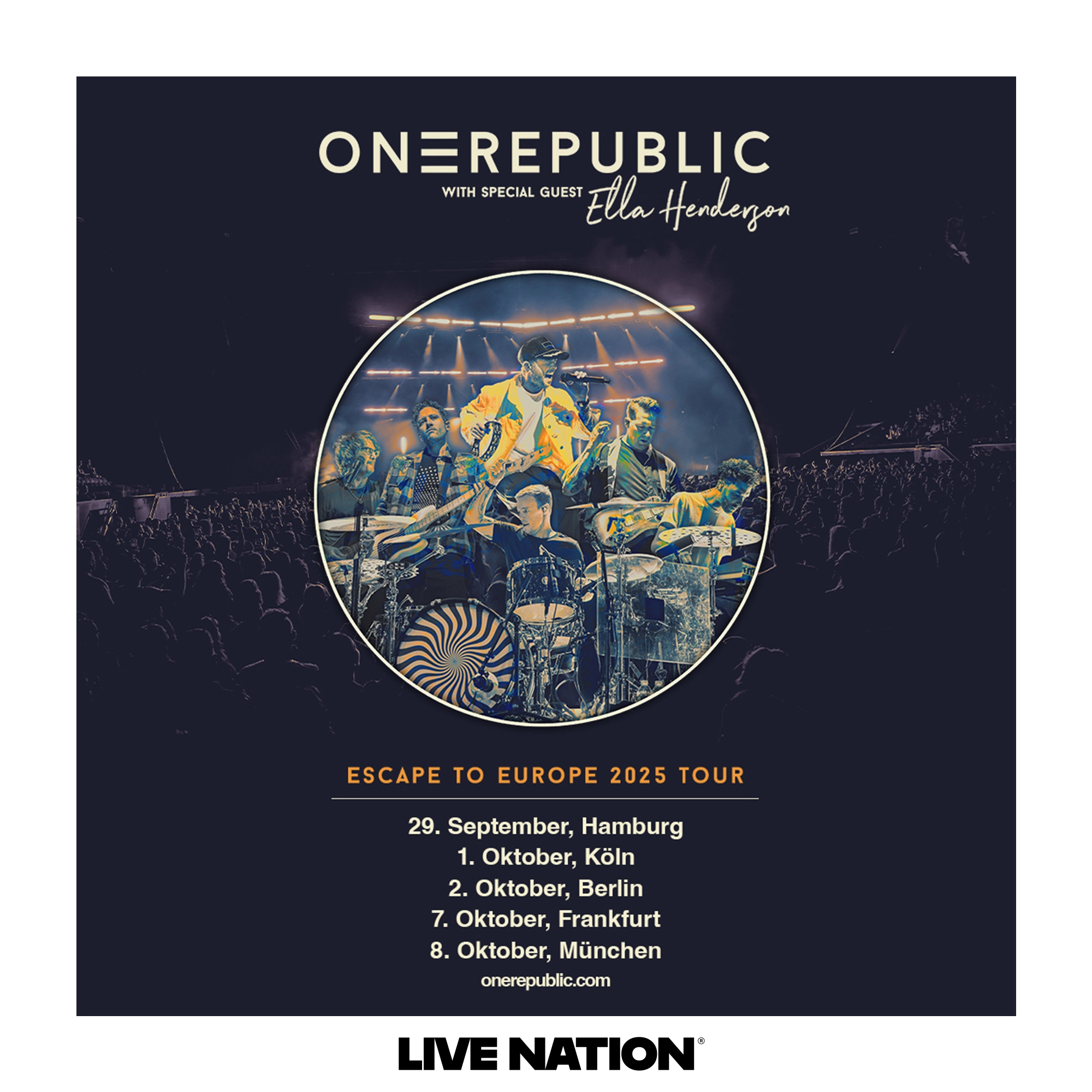 OneRepublic at Festhalle Frankfurt Tickets