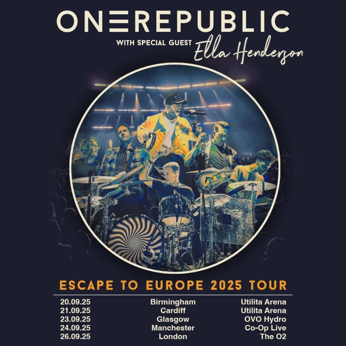 OneRepublic at Ovo Hydro Tickets