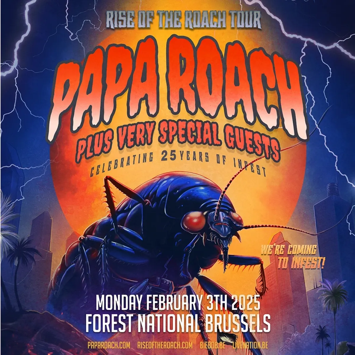 Papa Roach al Forest National Tickets