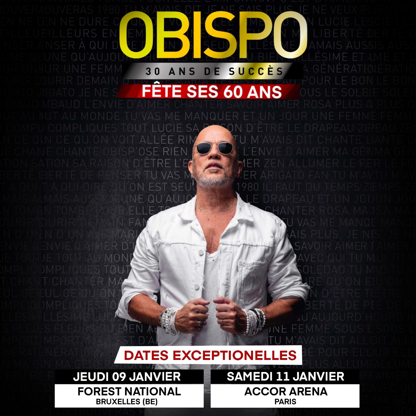 Billets Pascal Obispo (Accor Arena - Paris)