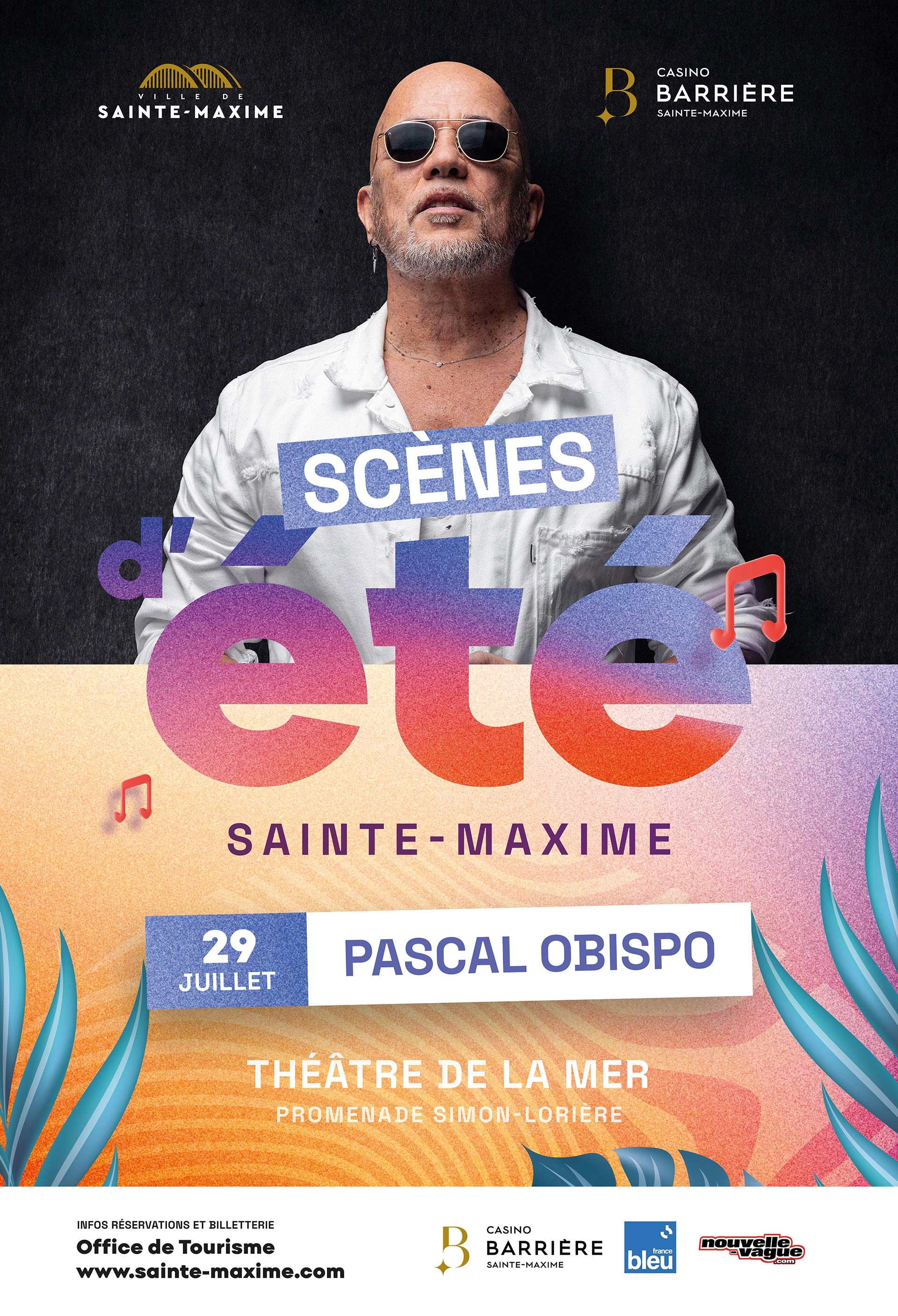 Billets Pascal Obispo (Theatre De La Mer Sete - Sete)
