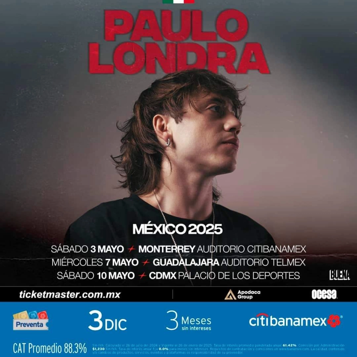 Paulo Londra in der Palacio De Los Deportes Mexico Tickets