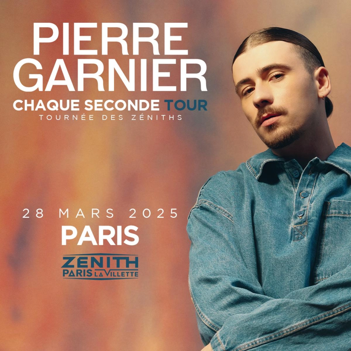 Concert Pierre Garnier à Paris (Zenith Paris) du 28 mars 2025