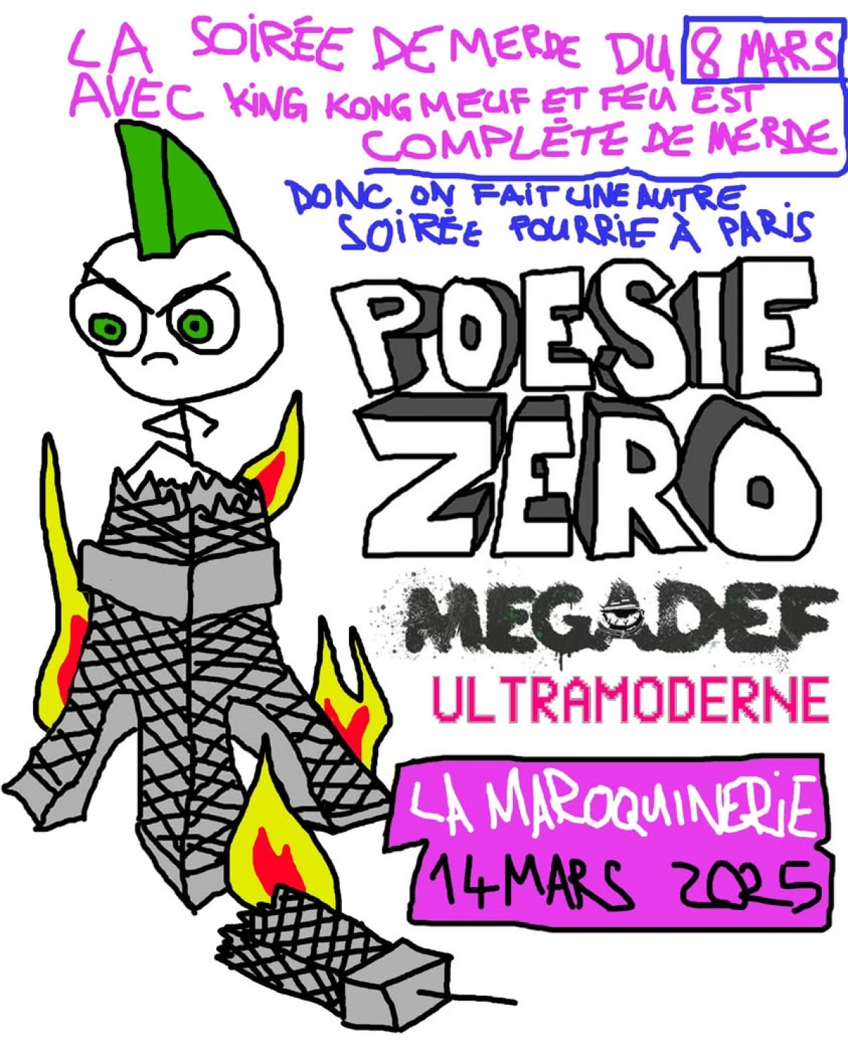 Poesie Zero - Megadef - Ultramoderne en La Maroquinerie Tickets