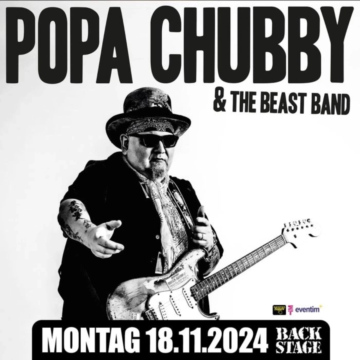 Popa Chubby and The Beast Band al Backstage Werk Tickets