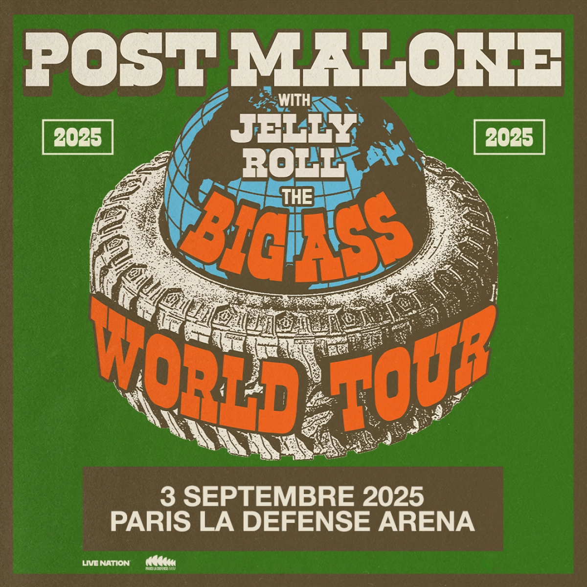 Post Malone en Paris La Defense Arena Tickets