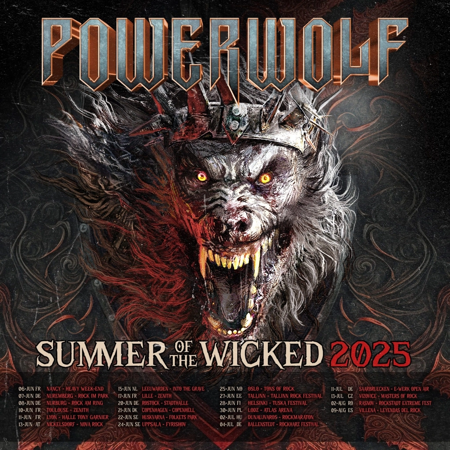 Powerwolf at Stadthalle Rostock Tickets