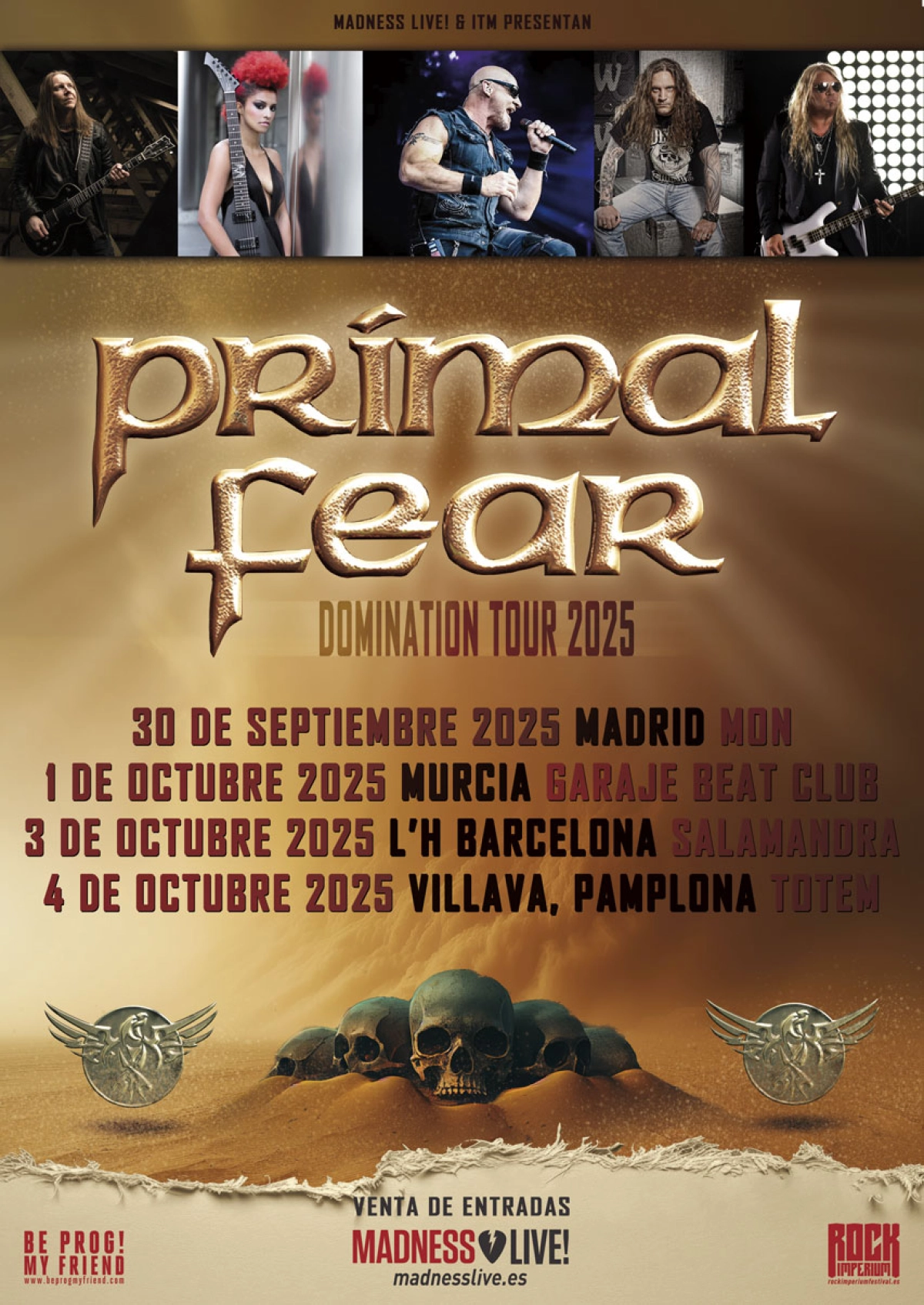 Primal Fear en Sala Mon Live Tickets