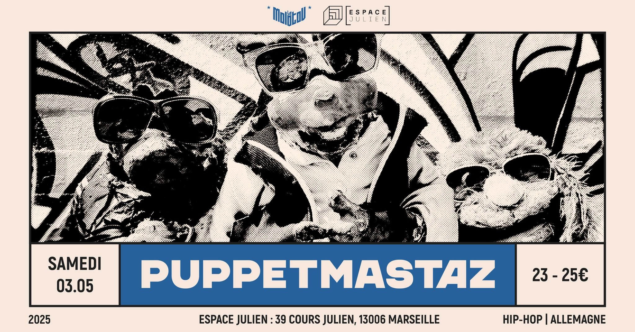 Puppetmastaz en Espace Julien Tickets