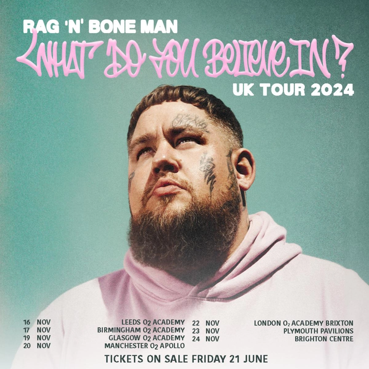 Rag'n'Bone Man en Brighton Centre Tickets