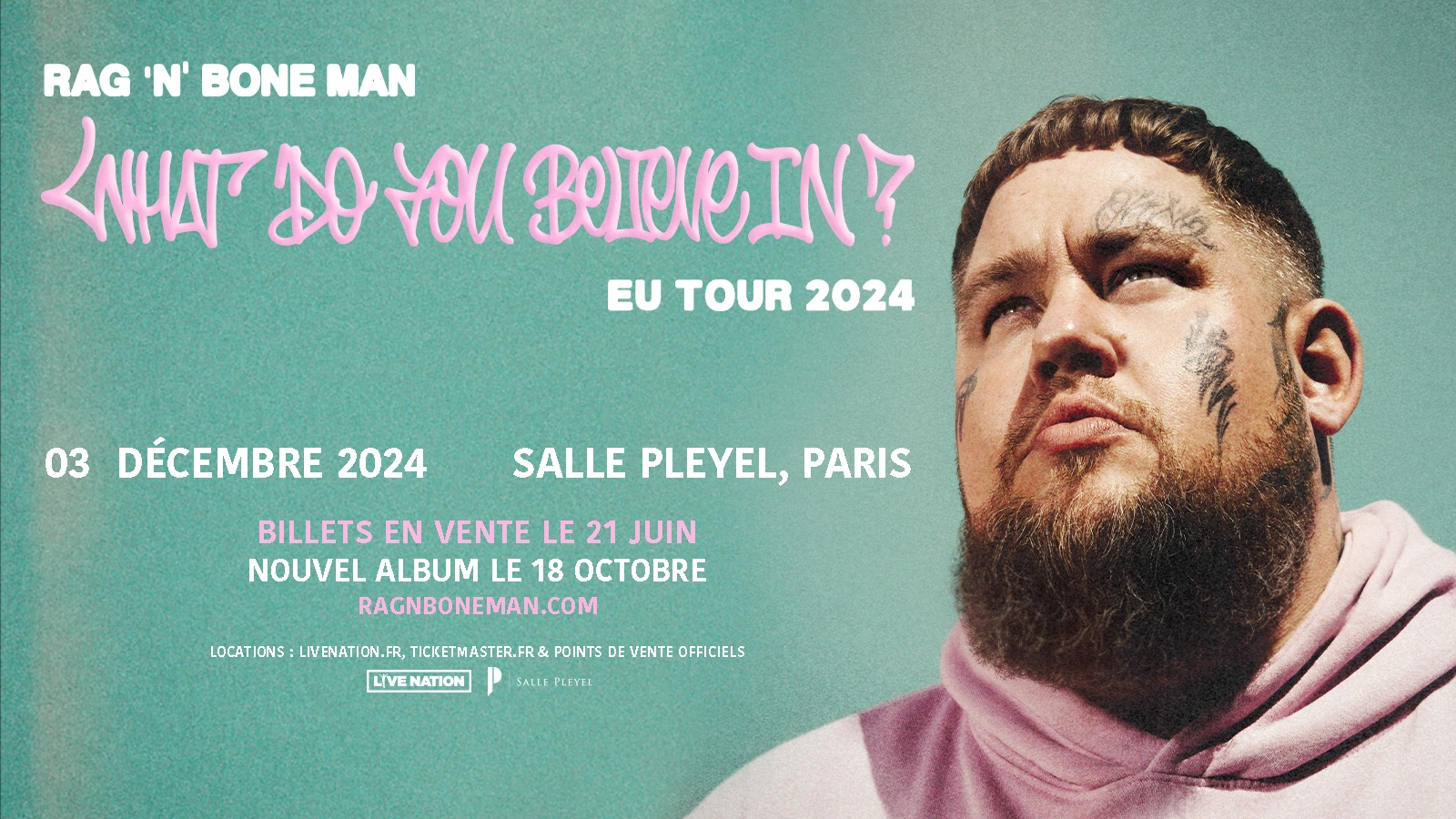 Rag'n'Bone Man al Salle Pleyel Tickets