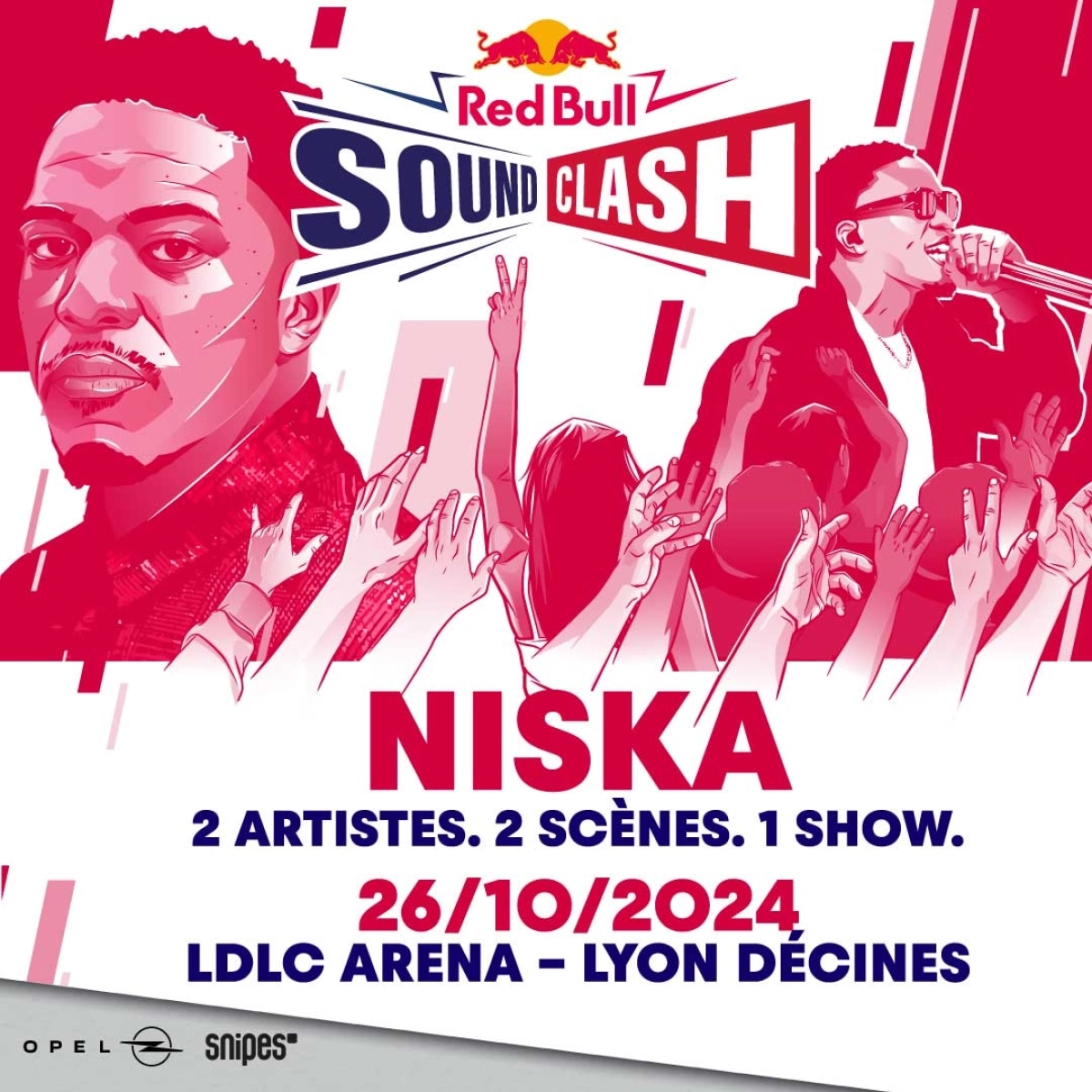 Concert Red Bull SoundClash : Niska à Lyon (LDLC Arena) du 26 octobre 2024