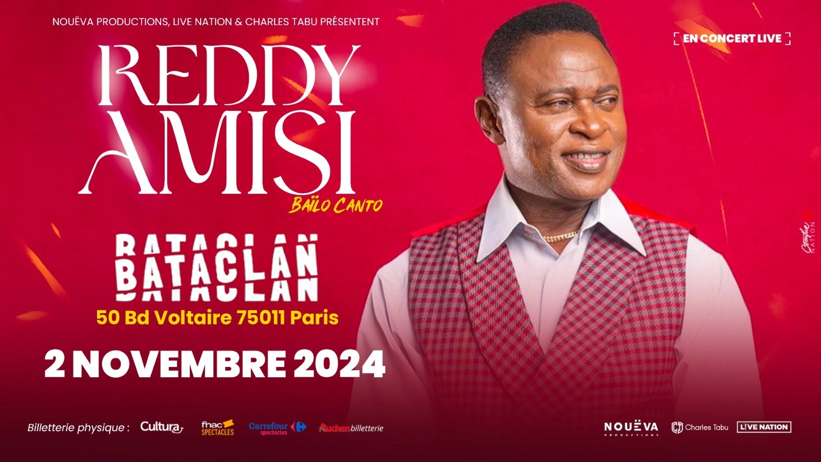 Reddy Amisi at Bataclan Tickets