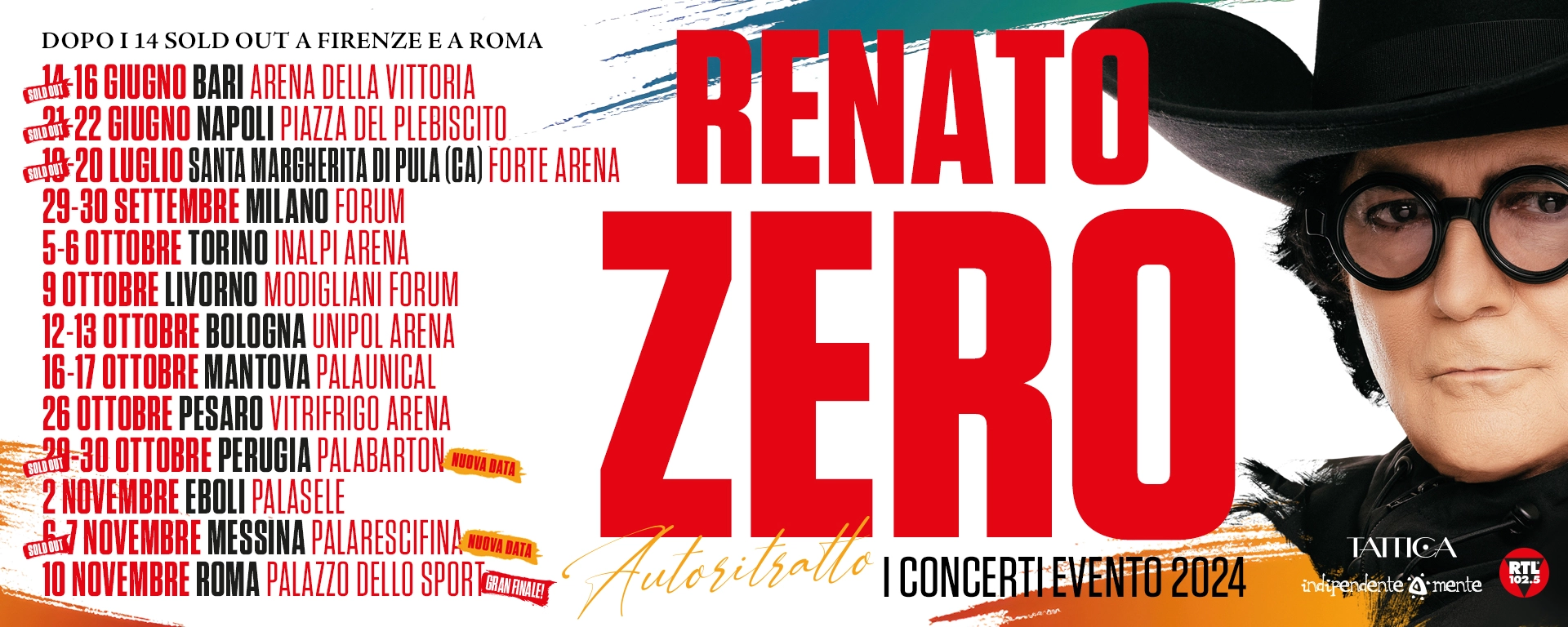 Renato Zero at PalaSele Tickets