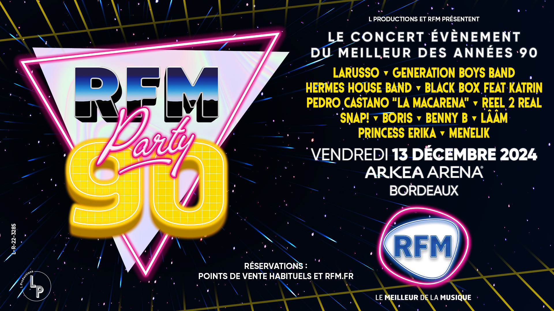 RFM Party 90 al Arkea Arena Tickets