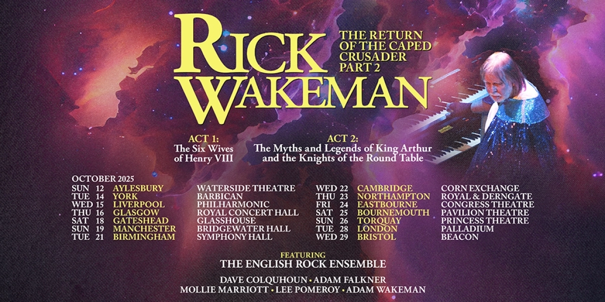 Rick Wakeman - Six Wives - King Arthur en Bridgewater Hall Tickets