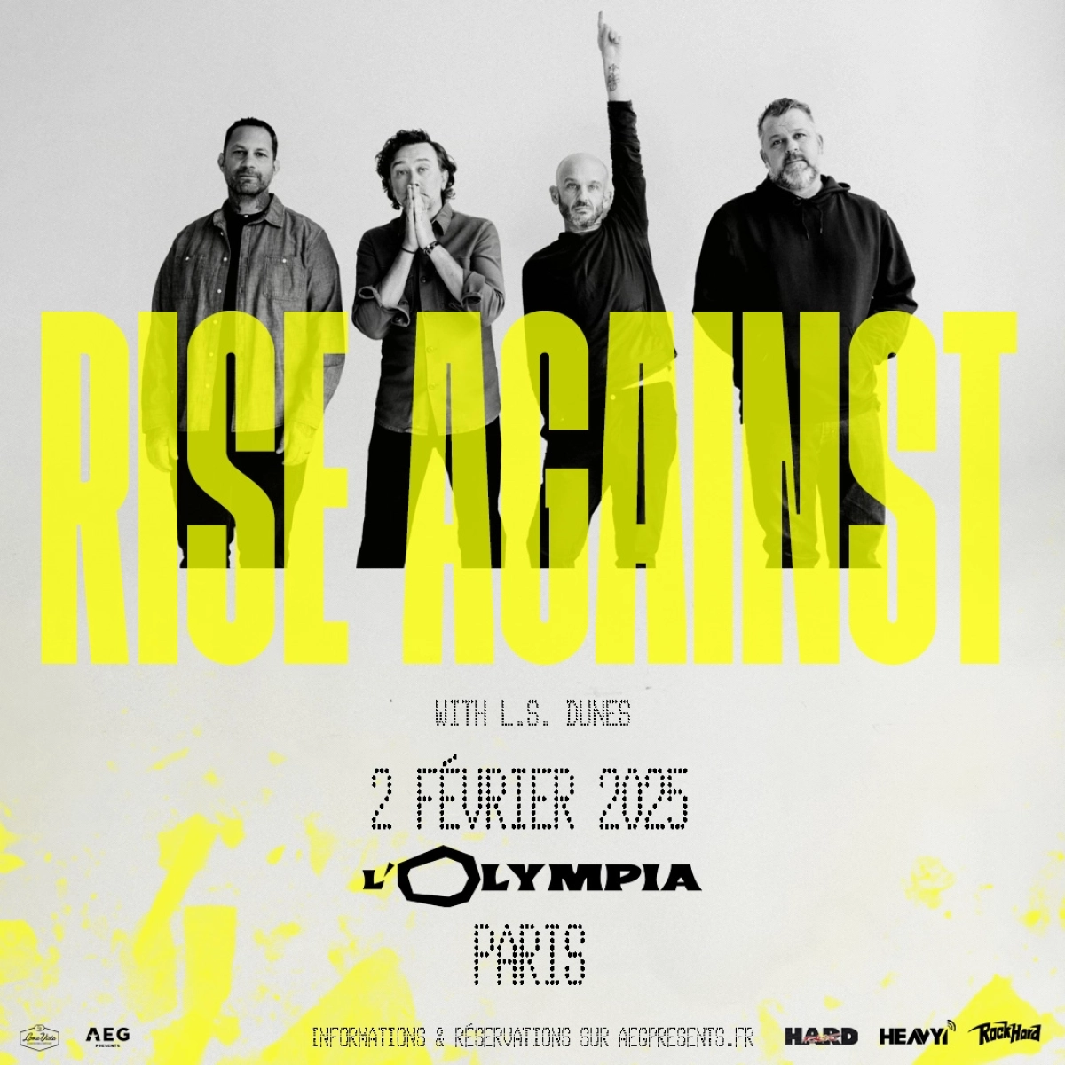 Billets Rise Against (Olympia - Paris)