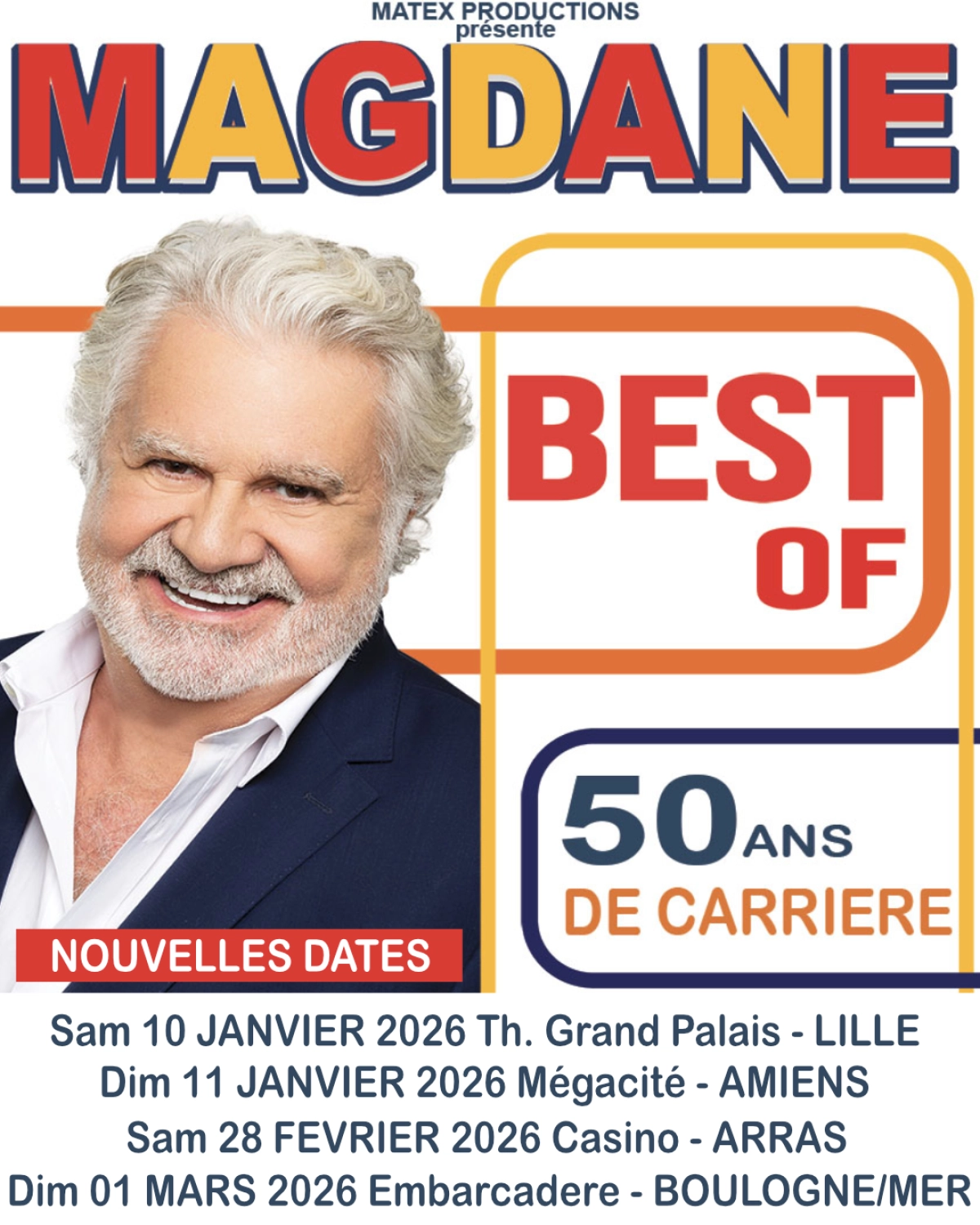 Roland Magdane at Megacite Amiens Tickets