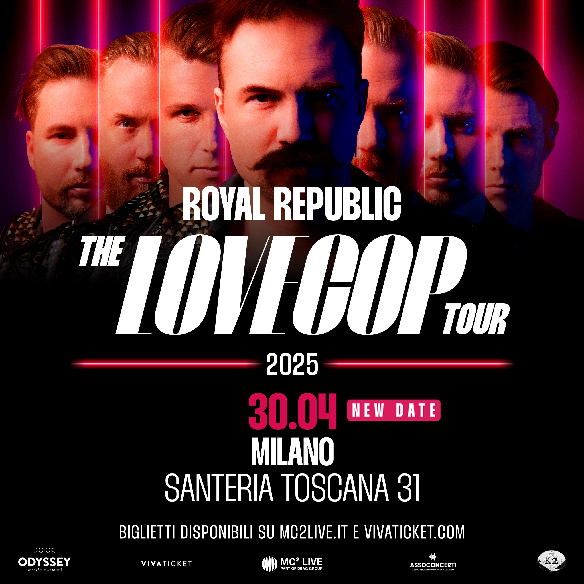 Royal Republic en Santeria Toscana 31 Tickets