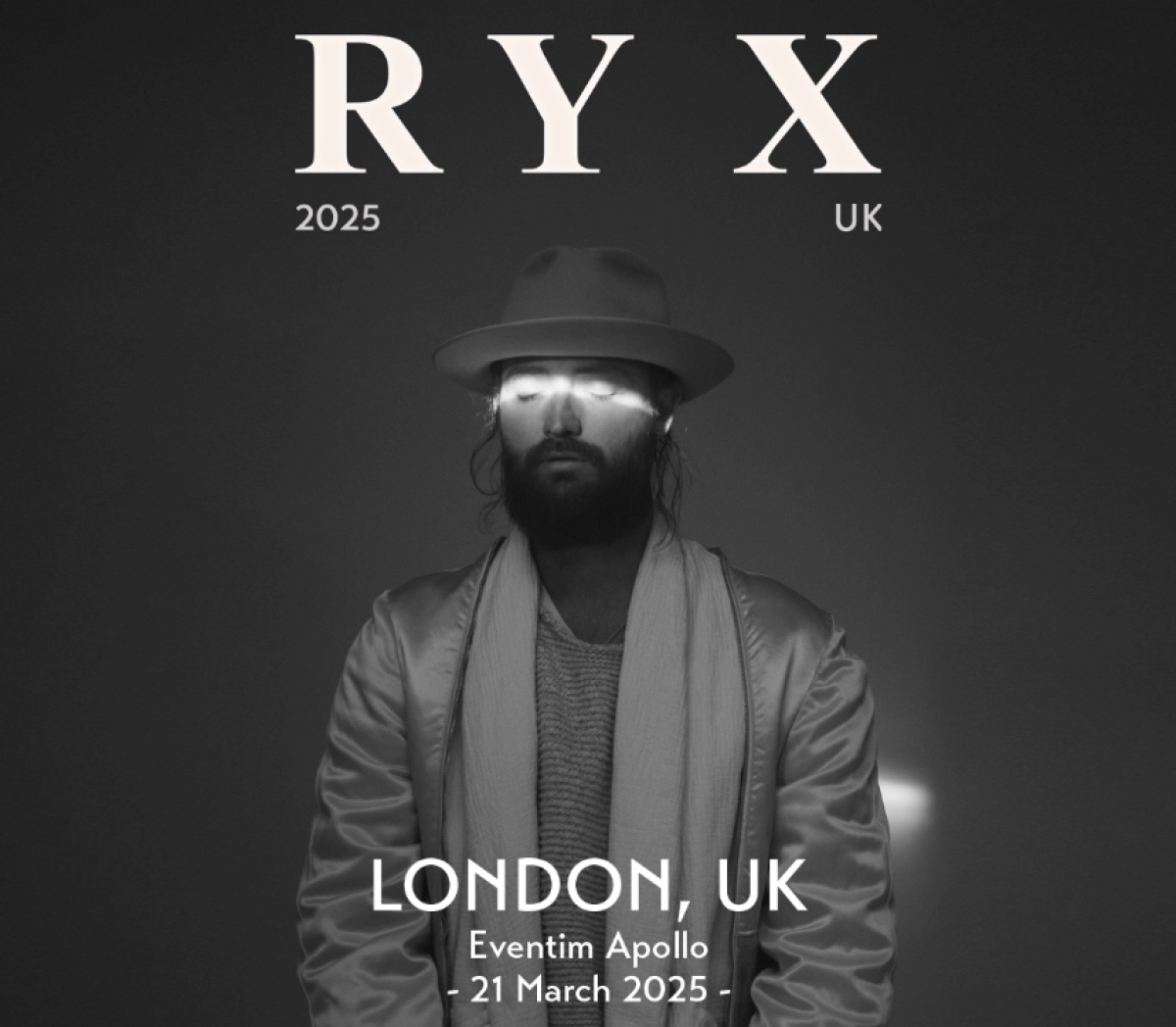 RY X al Eventim Apollo Tickets