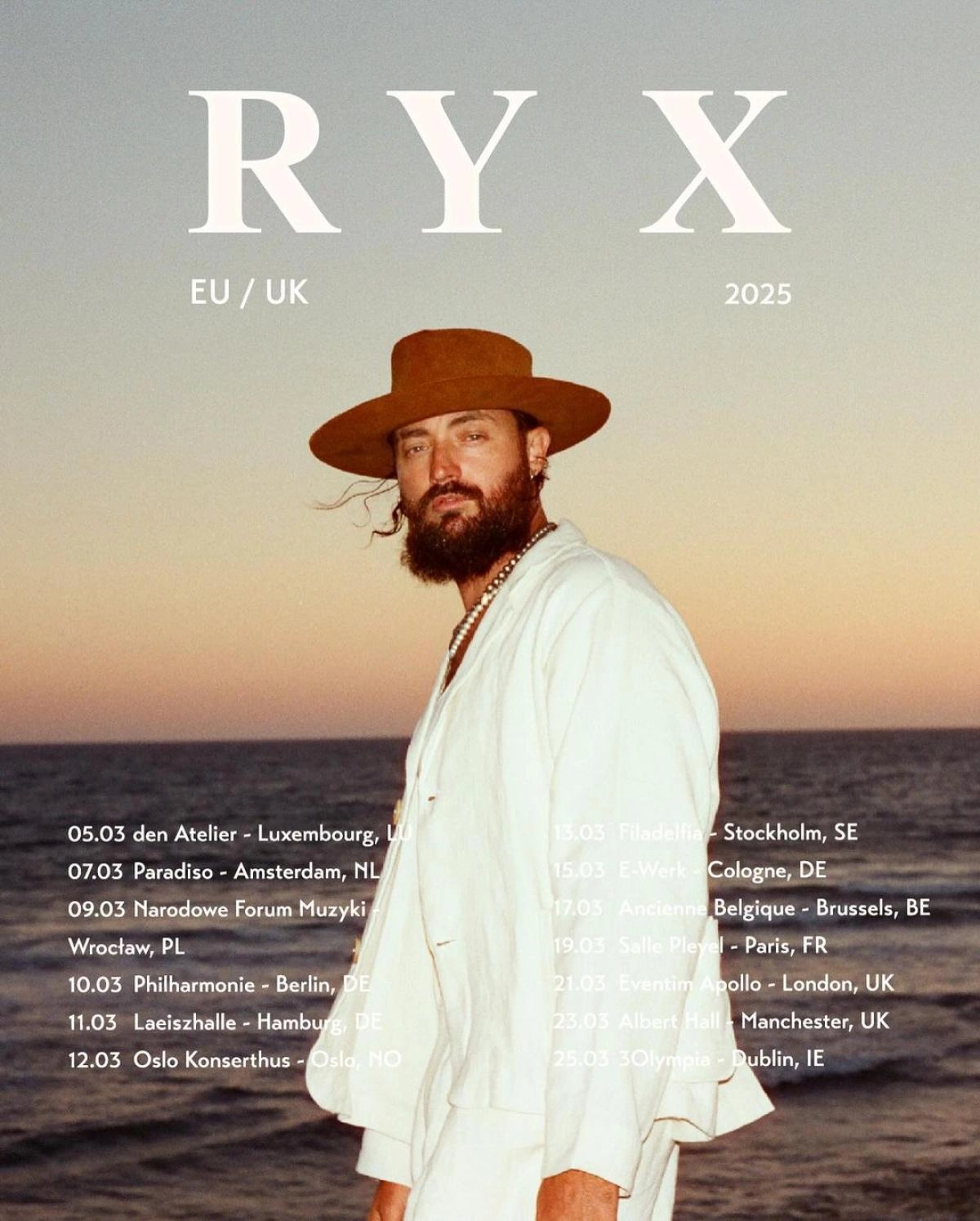 RY X at Laeiszhalle Hamburg Tickets