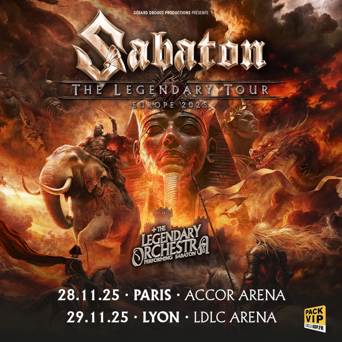 Sabaton at Accor Arena Tickets