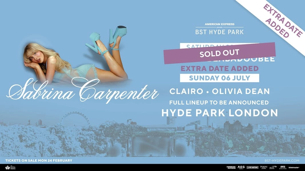 Sabrina Carpenter en Hyde Park Tickets