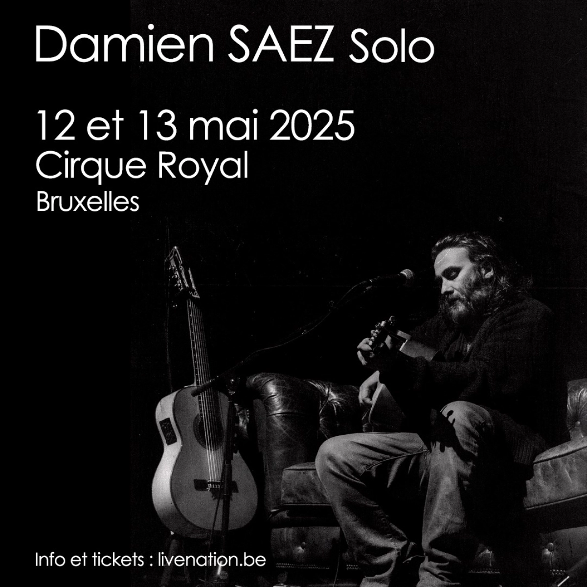 Billets Saez (Cirque Royal Bruxelles - Bruxelles)