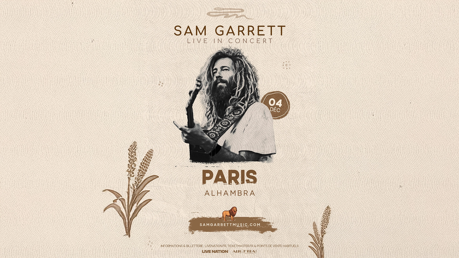 Sam Garrett en Alhambra Tickets