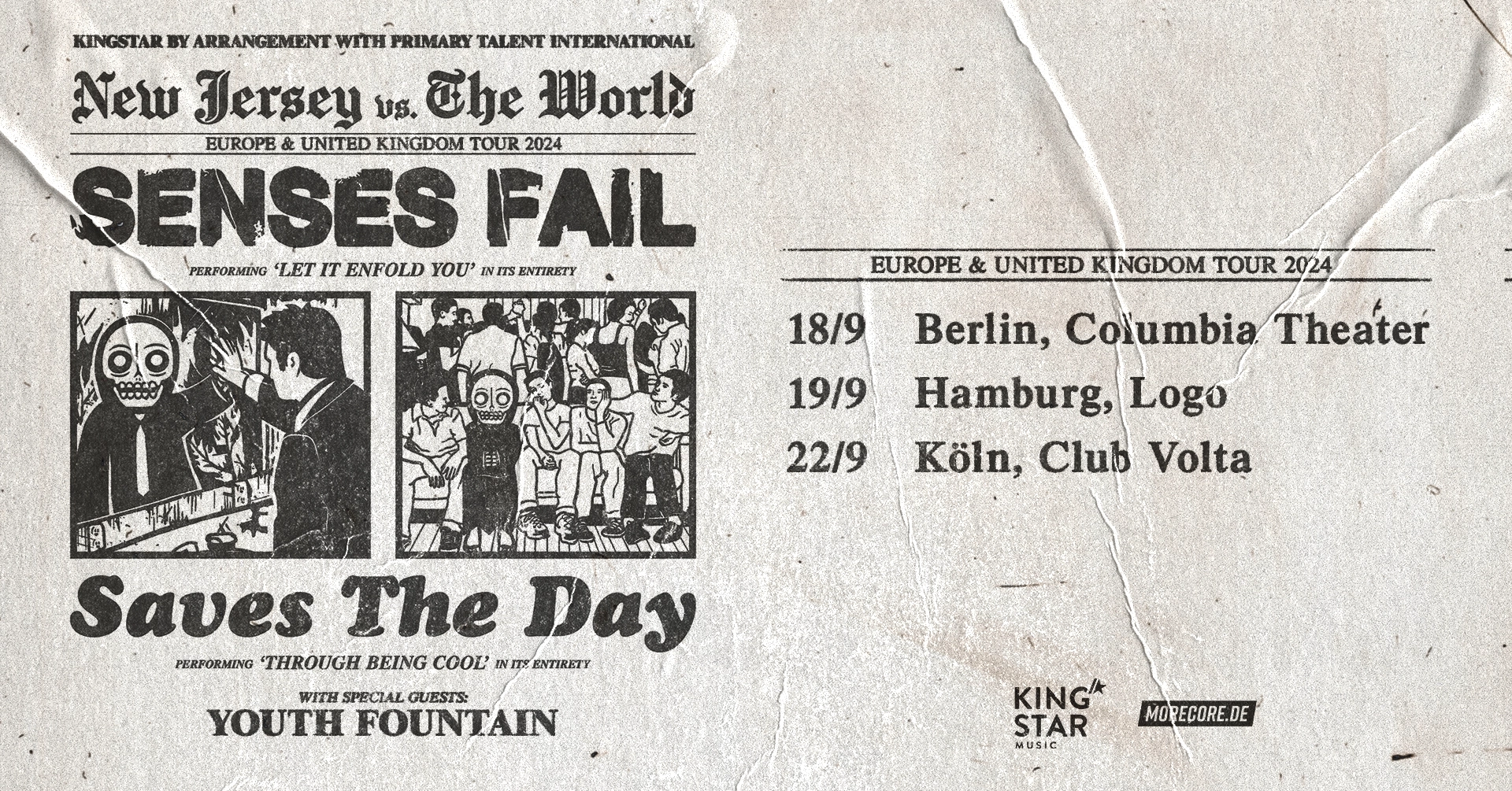 Senses Fail - Saves The Day in der Club Volta Tickets