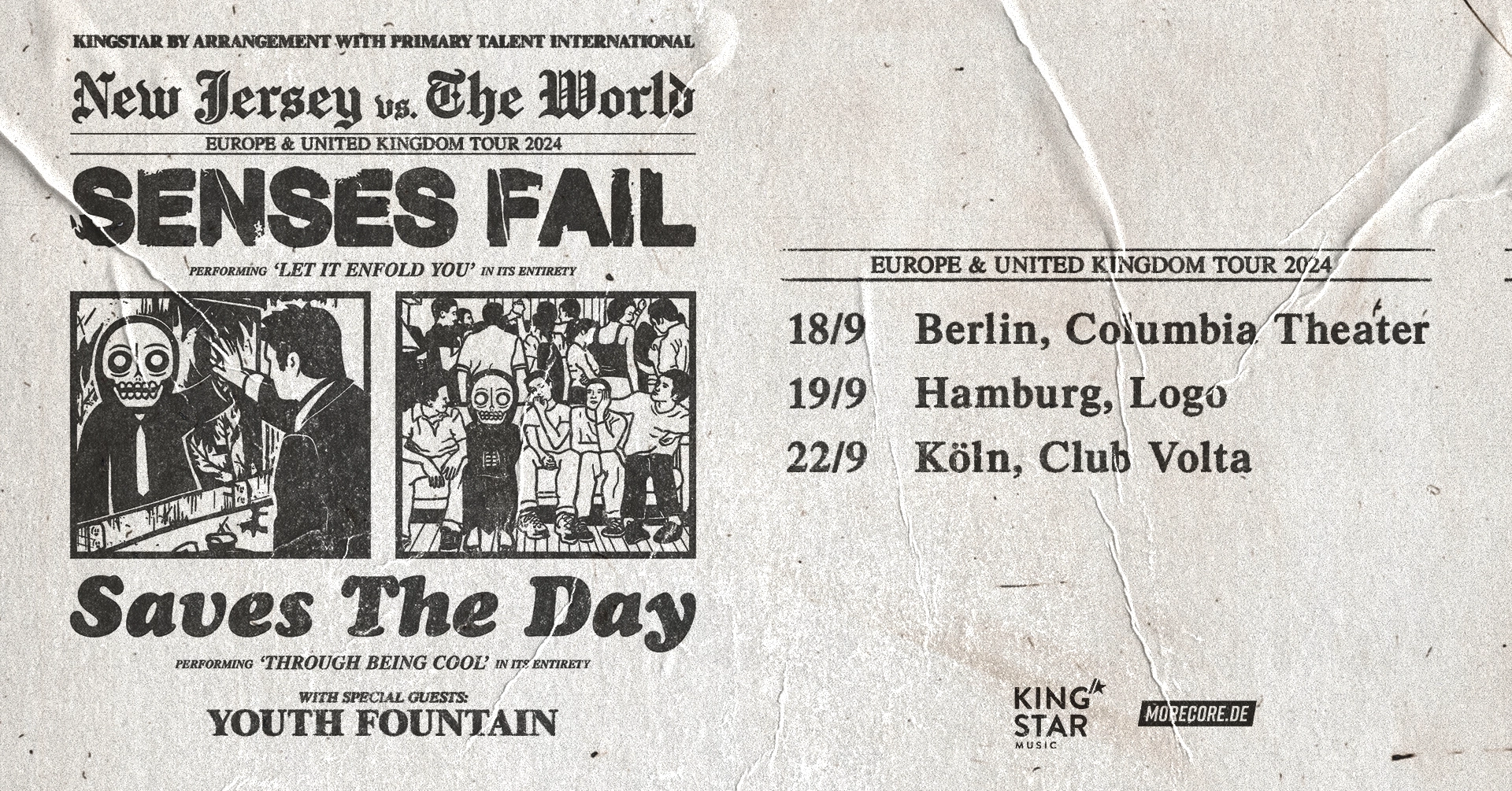 Senses Fail - Saves The Day at LOGO Hamburg Tickets