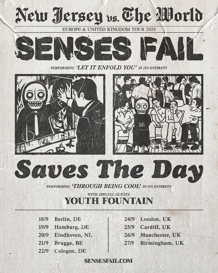 Senses Fail - Saves The Day at O2 Institute Birmingham Tickets