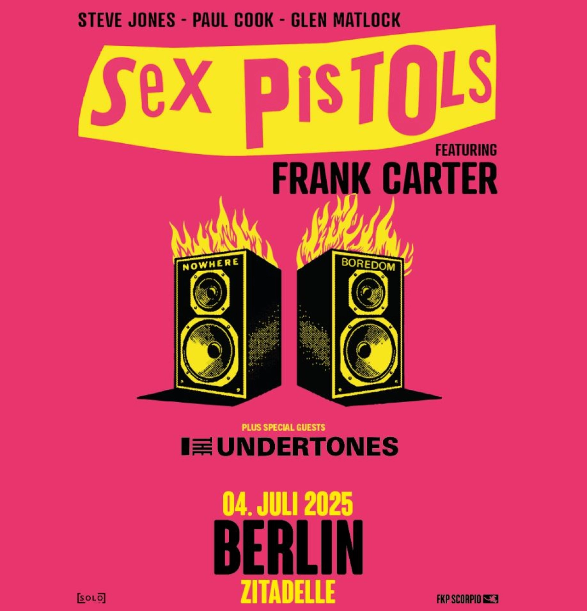 Sex Pistols - Frank Carter in der Zitadelle Spandau Tickets