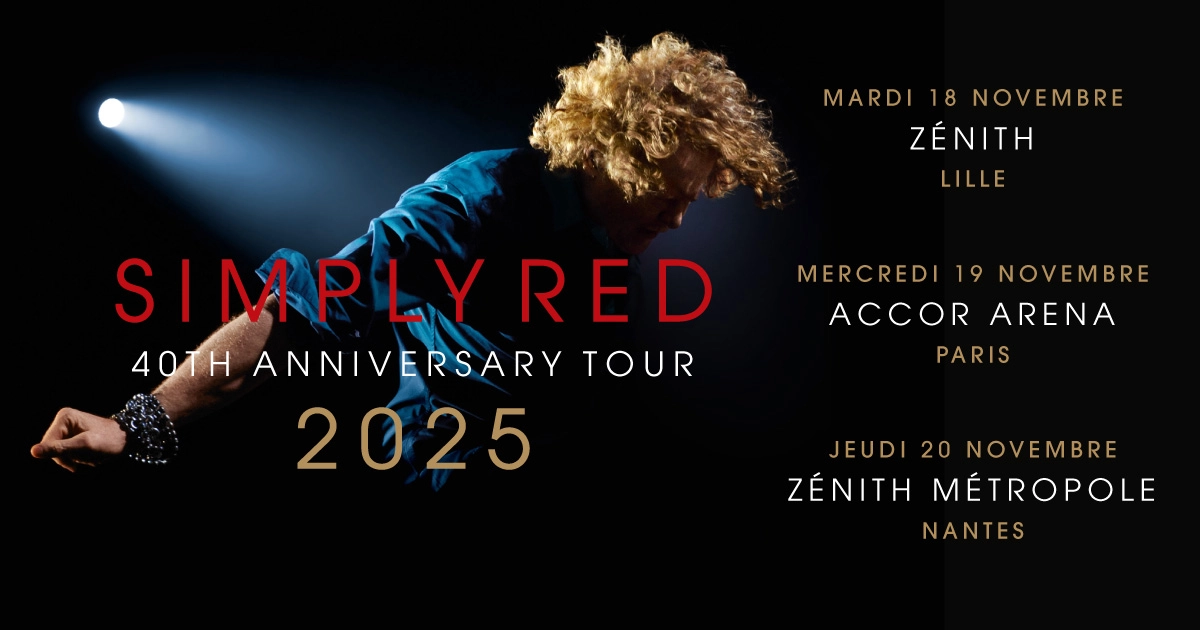 Billets Simply Red (Accor Arena - Paris)