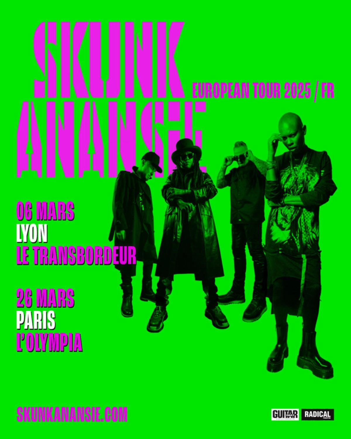 Skunk Anansie at Le Transbordeur Tickets