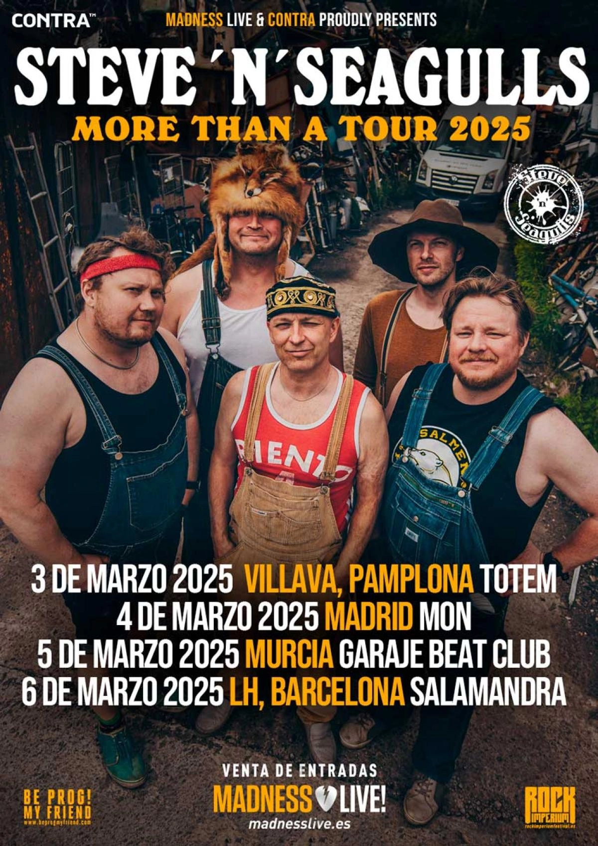 Steve 'n' Seagulls at Sala Mon Live Tickets