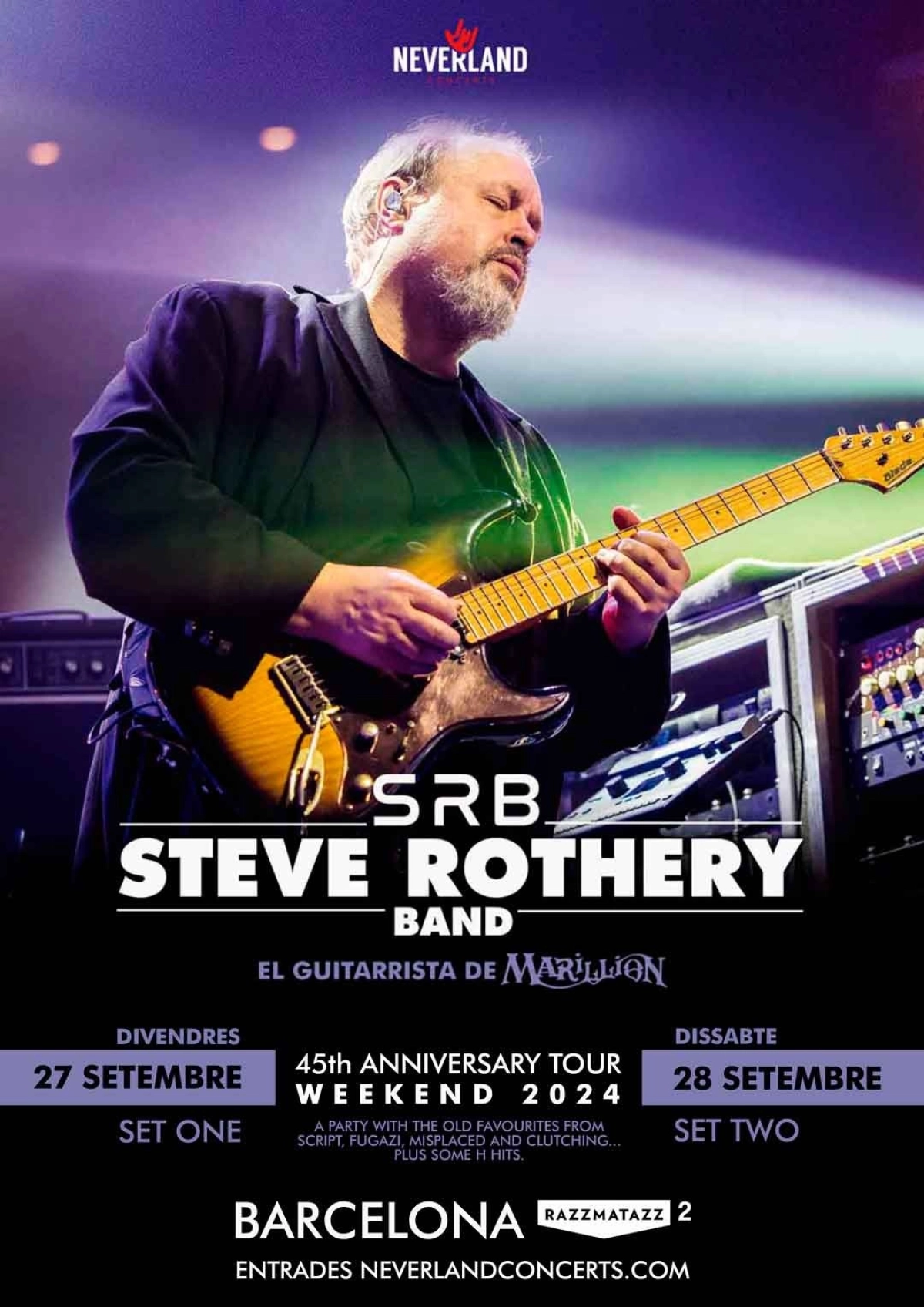 Billets Steve Rothery Band (Razzmatazz - Barcelone)