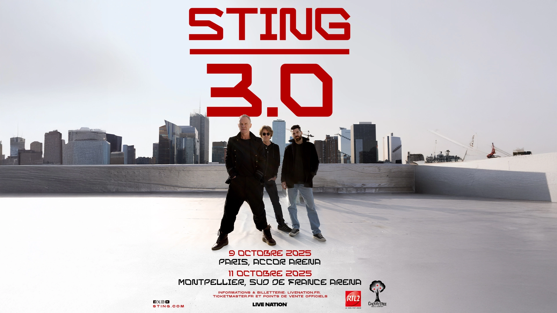 Billets Sting (Accor Arena - Paris)