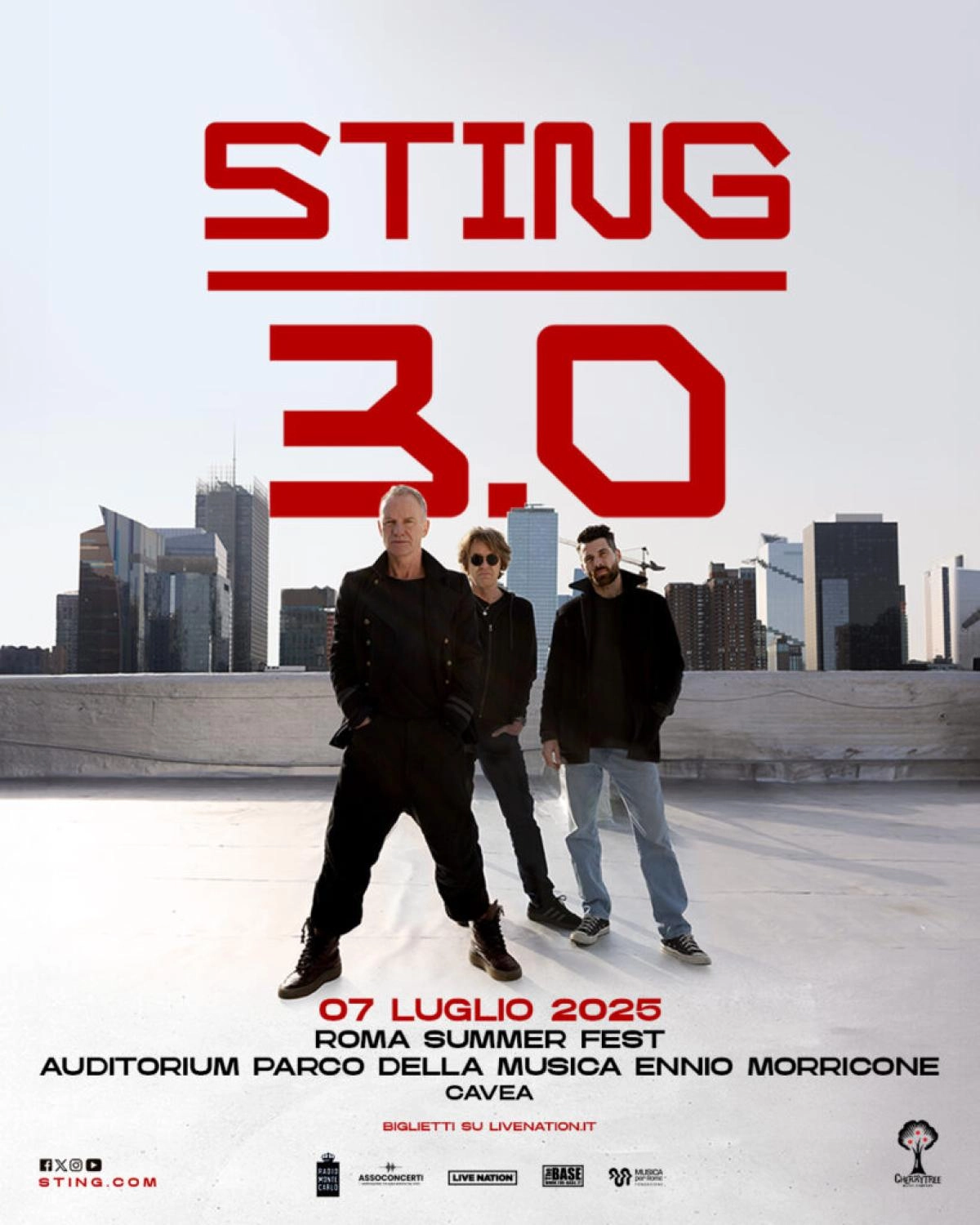 Sting at Cavea Auditorium Parco della Musica Tickets