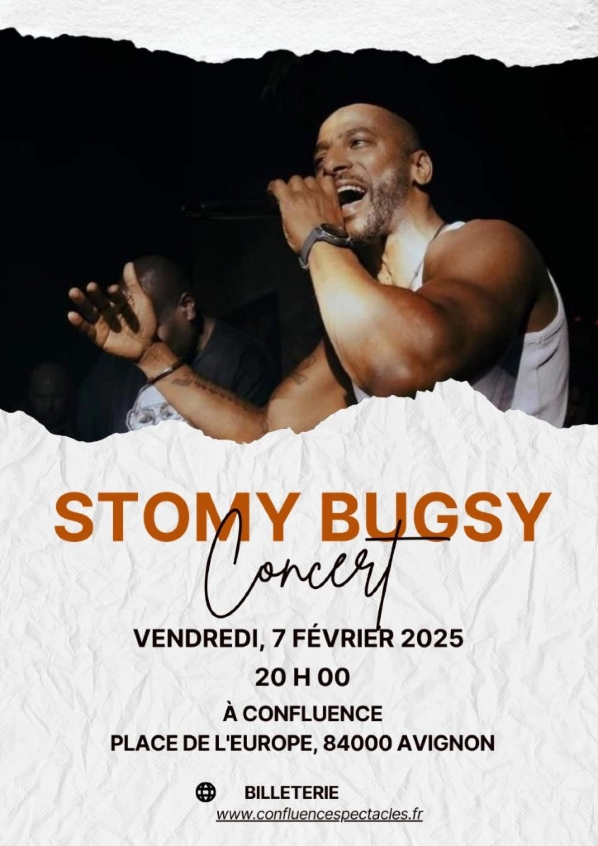 Billets Stomy Bugsy (Confluence Spectacles - Avignon)