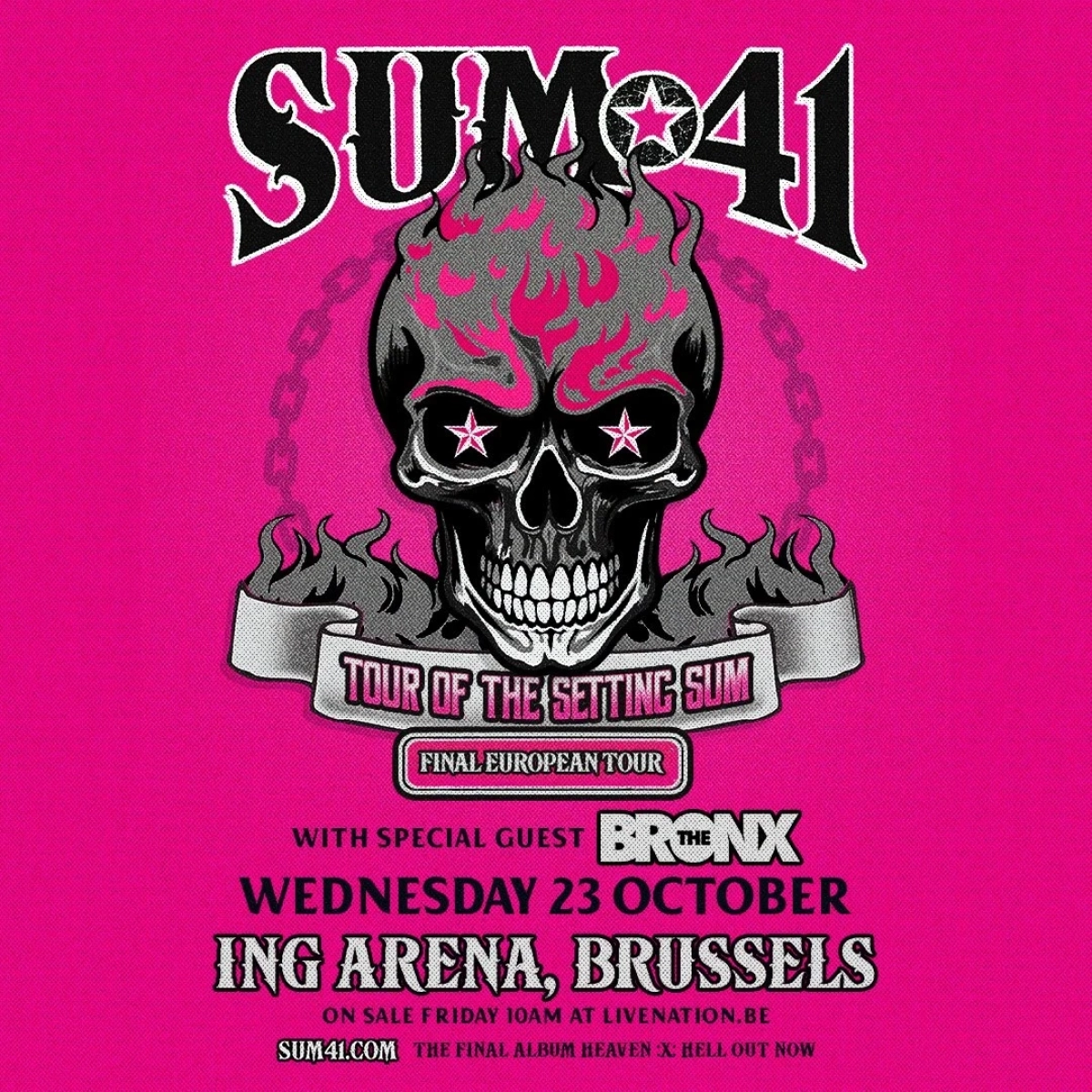 Billets Sum 41 (ING Arena - Bruxelles)
