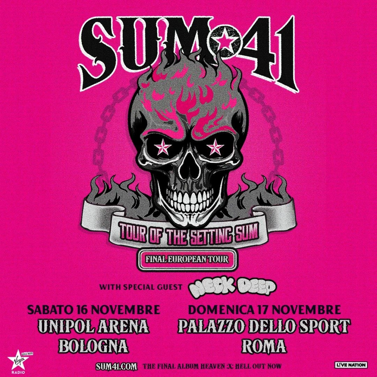 Billets Sum 41 (Palazzo Dello Sport Roma - Rome)