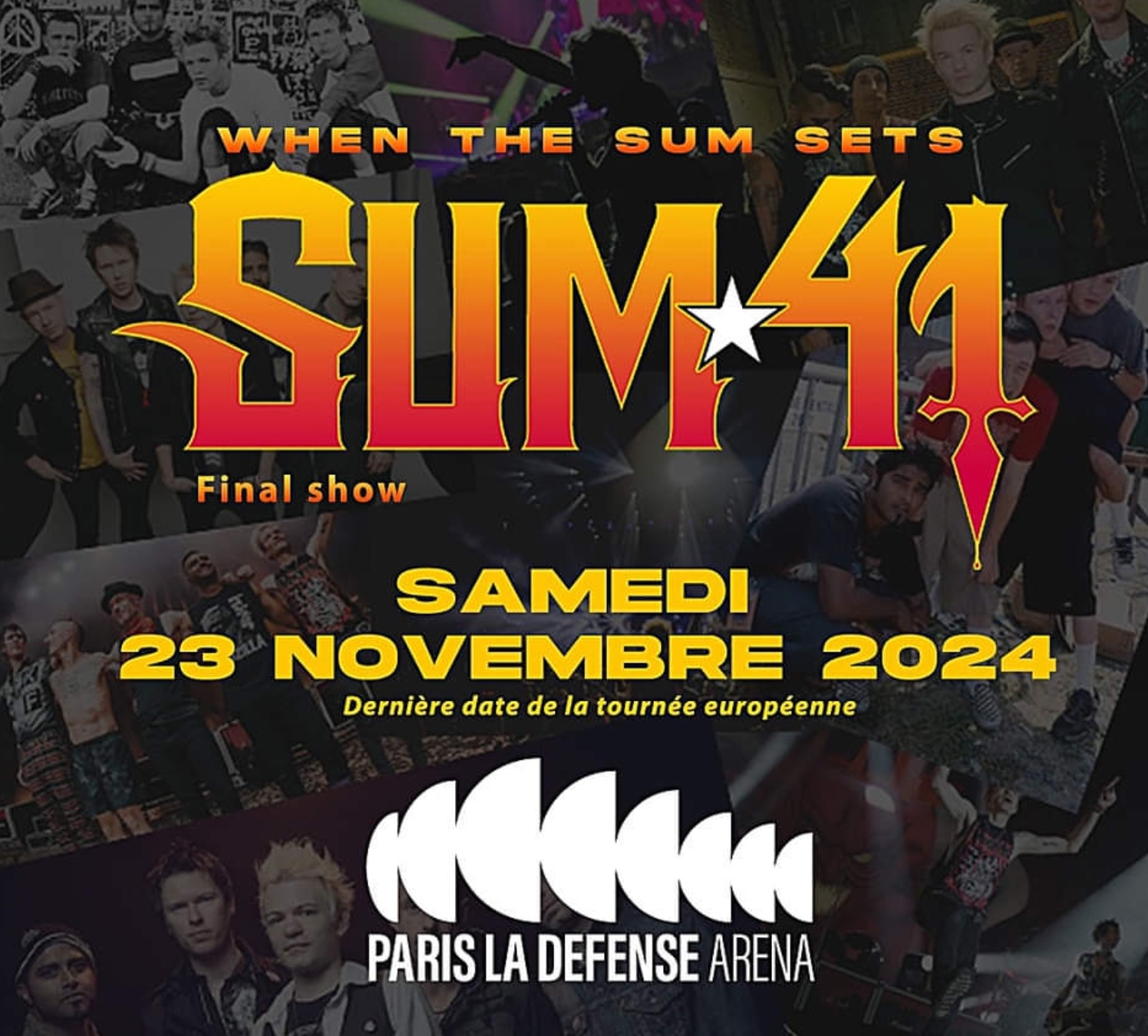 Billets Sum 41 à Paris (Paris La Defense Arena) du 23 novembre 2024
