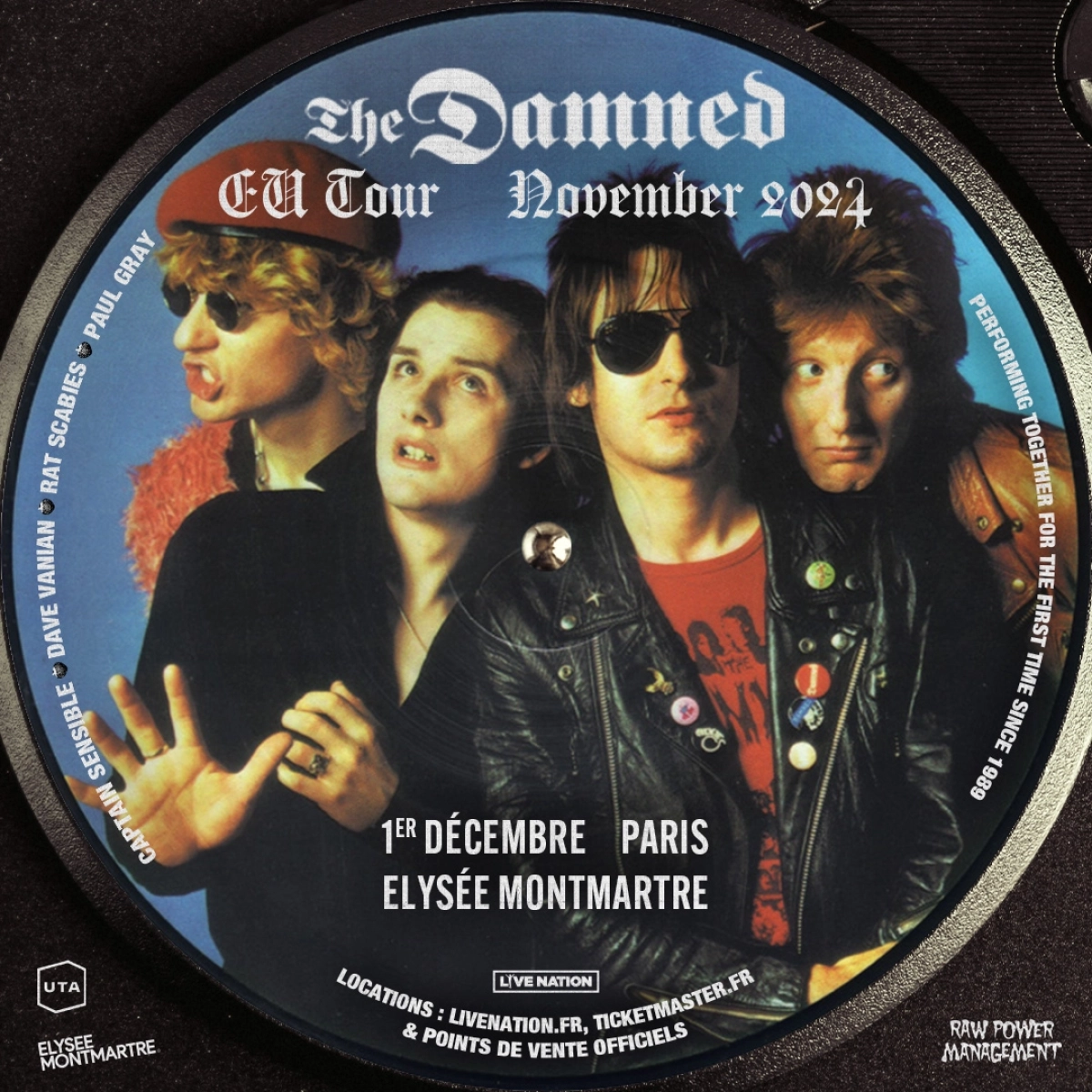 The Damned at Elysee Montmartre Tickets