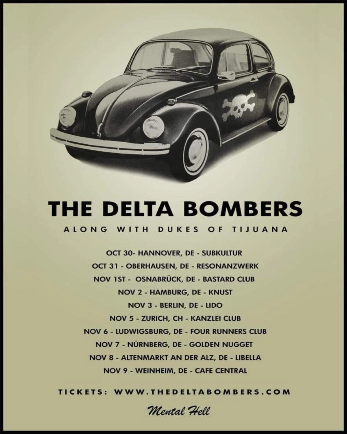 The Delta Bombers - Dukes Of Tijuana at Lido Berlin Tickets